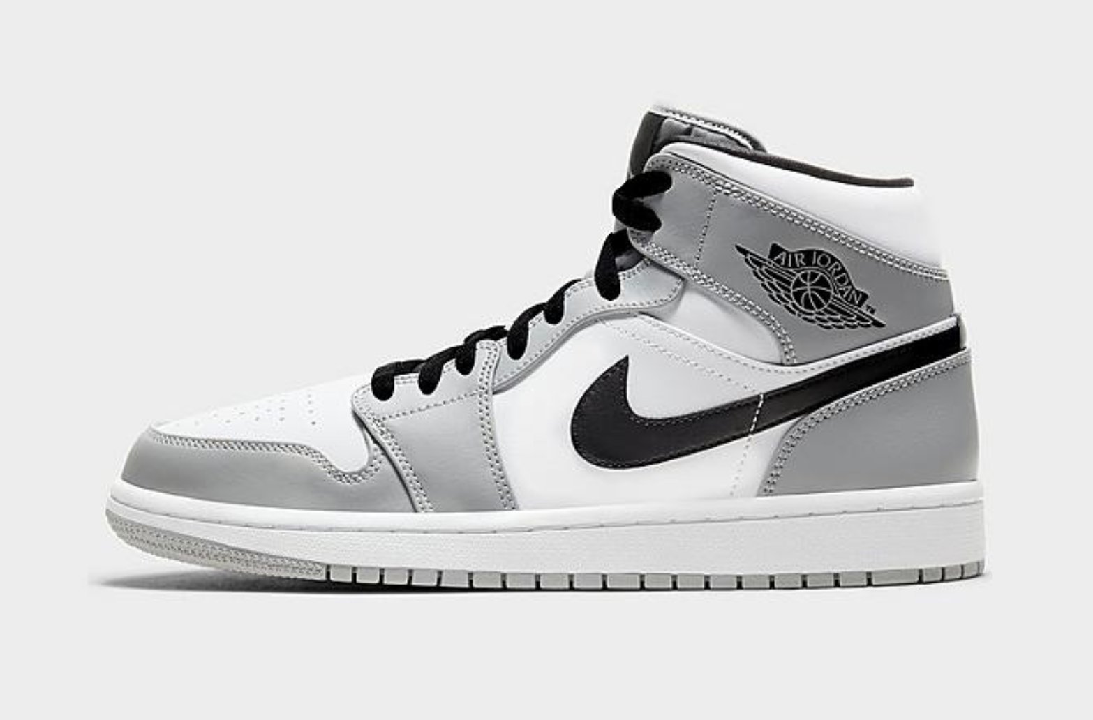 Air Jordan 1 Mid 'Light Smoke Grey' JD 