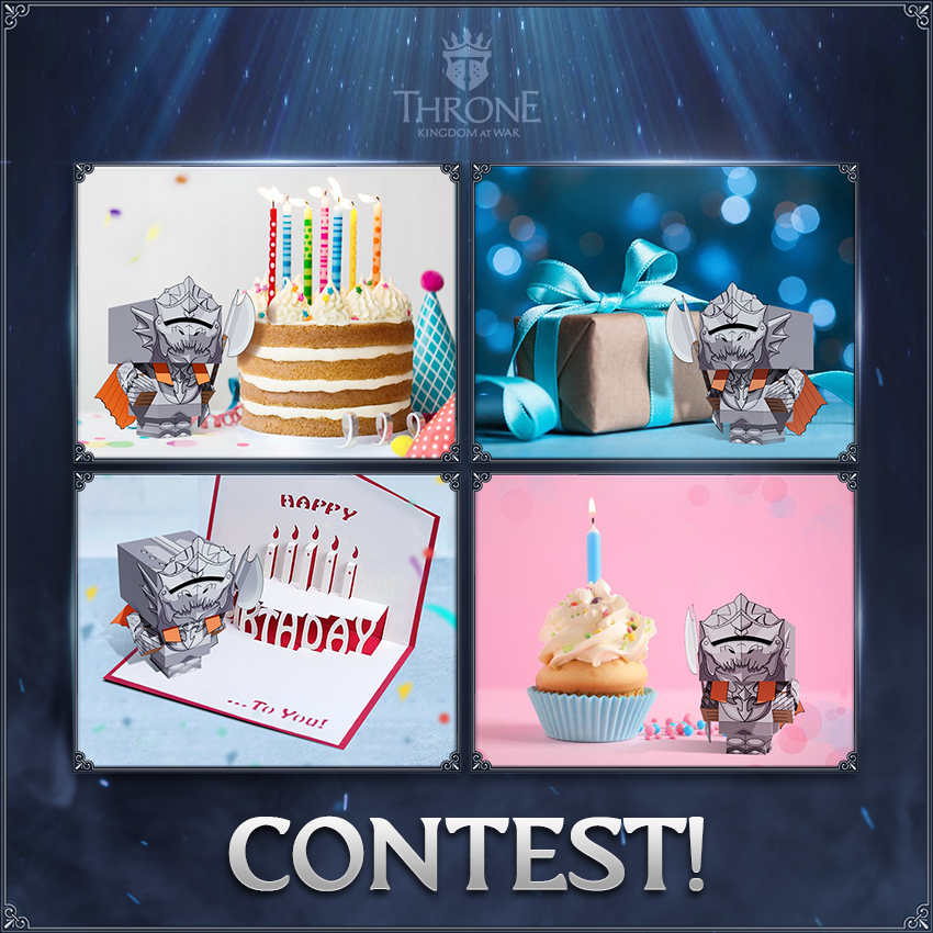 throne_plarium's tweet photo. Lords, a contest is being held in our official Throne: Kingdom at War community on Facebook.

https://t.co/1Wsy2U5snf

Hurry and join in! https://t.co/MSOqrAkUiu