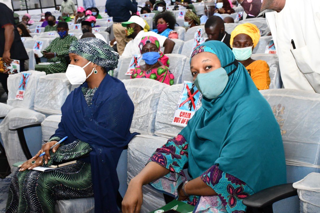 anonAUNTY's tweet photo. First Year Anniversary of service to humanity at the Federal Ministry of Humanitarian Affairs, Disaster  Management and Social Development. https://t.co/mu4eBOqCYj