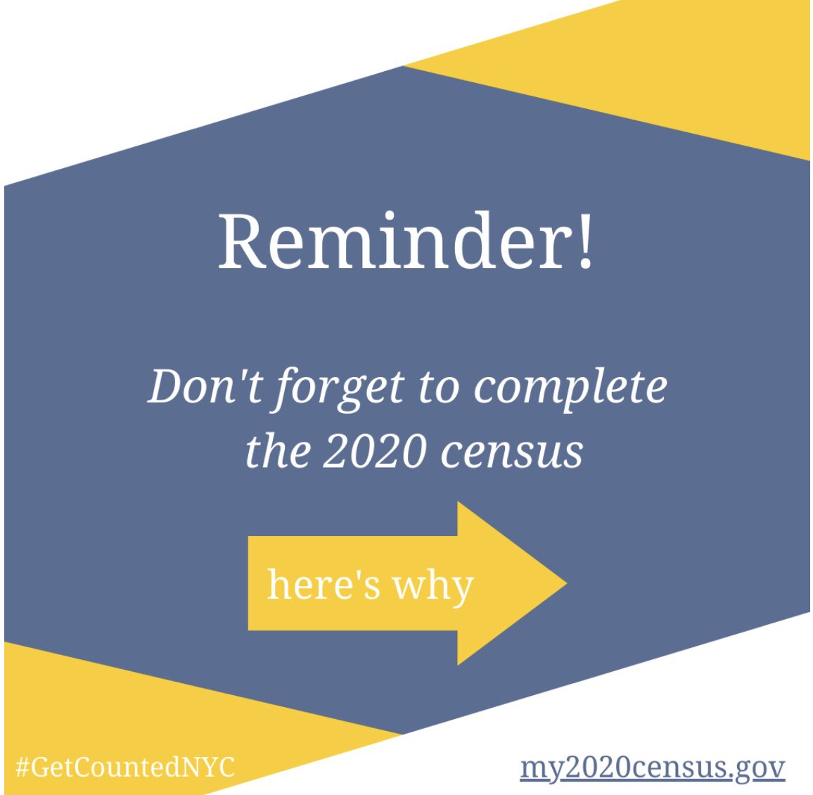 cydnewyork's tweet photo. There’s still 40 days left to fill out the 2020 Census! It’s quick, easy, and crucial for funding for NYC. To learn more go to https://t.co/F7nvJahmwq. https://t.co/g2muvwDdZb