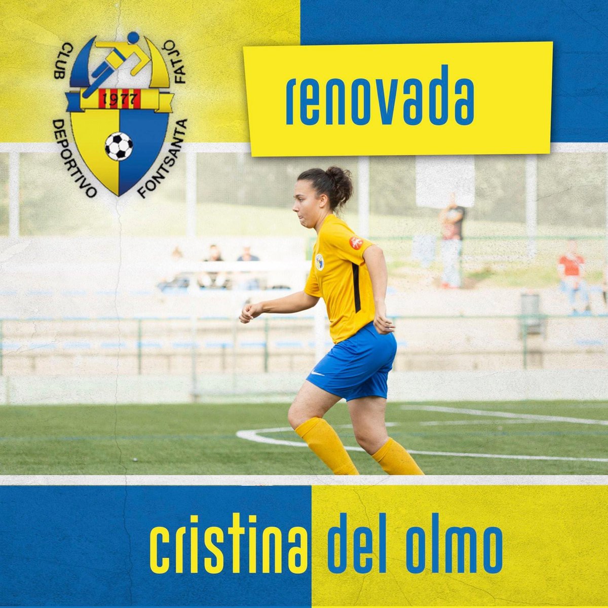 FutfemM's tweet image. Tres importantes renovaciones del conjunto de Cornella la @CDFF1977 

Ari Martos 
Cristina Del Olmo
Mabel Lucena 

Las amarillas están haciendo una gran plantilla para la temporada (2020-2021) 

@FutfemBaixLlob1 @Granviaradio1 @rsmbarcelona @radiomussol @FermnPrietoTru1