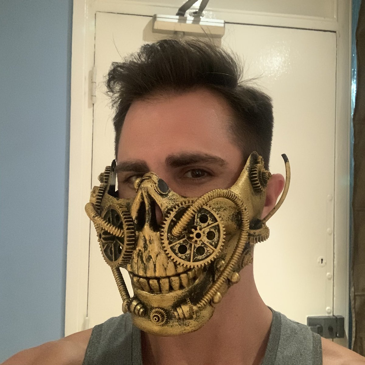 _PeterMcPherson's tweet photo. π· My new face covering has arrived!! π€£ #facemask #mascformask #covidrealness https://t.co/BHhxEXa5gh