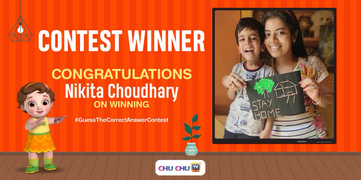 TheChuChuTV's tweet photo. We have our lucky winner for #GuessTheCorrectAnswer, Nikita Choudhary our Instagram Follower is the winner of this contest. We would like to say a big thanks to all our participants!
Stay with us for more updates and contests!- Team ChuChu TV
#ChuChuTV #NurseryRhymes https://t.co/O7ndwZ1XHm