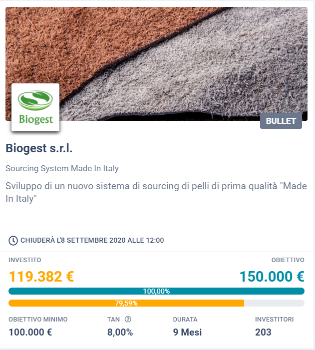 EvenFiIT's tweet photo. Il progetto di Biogest in collaborazione con Change Capital ha raggiunto l'obiettivo minimo di raccolta di 100.000 €
Hai ancora tempo per investire fino all' 8 Settembre o al raggiungimento del target di 150.000 €
 https://t.co/28ku0Nr5mo https://t.co/OHZcnJm7Vt