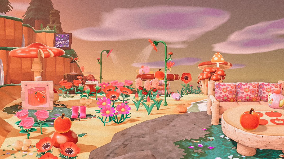 kaatieacnh's tweet photo. 🍄🍎🌷Ok ac twitter time to show u my apple café on the beach entirely inspired by the episode in Food Wars where Momo &amp; Megumi have to create a dish including apples, this café defo serves Momo’s ‘Queen’s Apple Tart’🌷🍎🍄 

#acnh #animalcrossingnewhorizons https://t.co/pGgEX62nCI