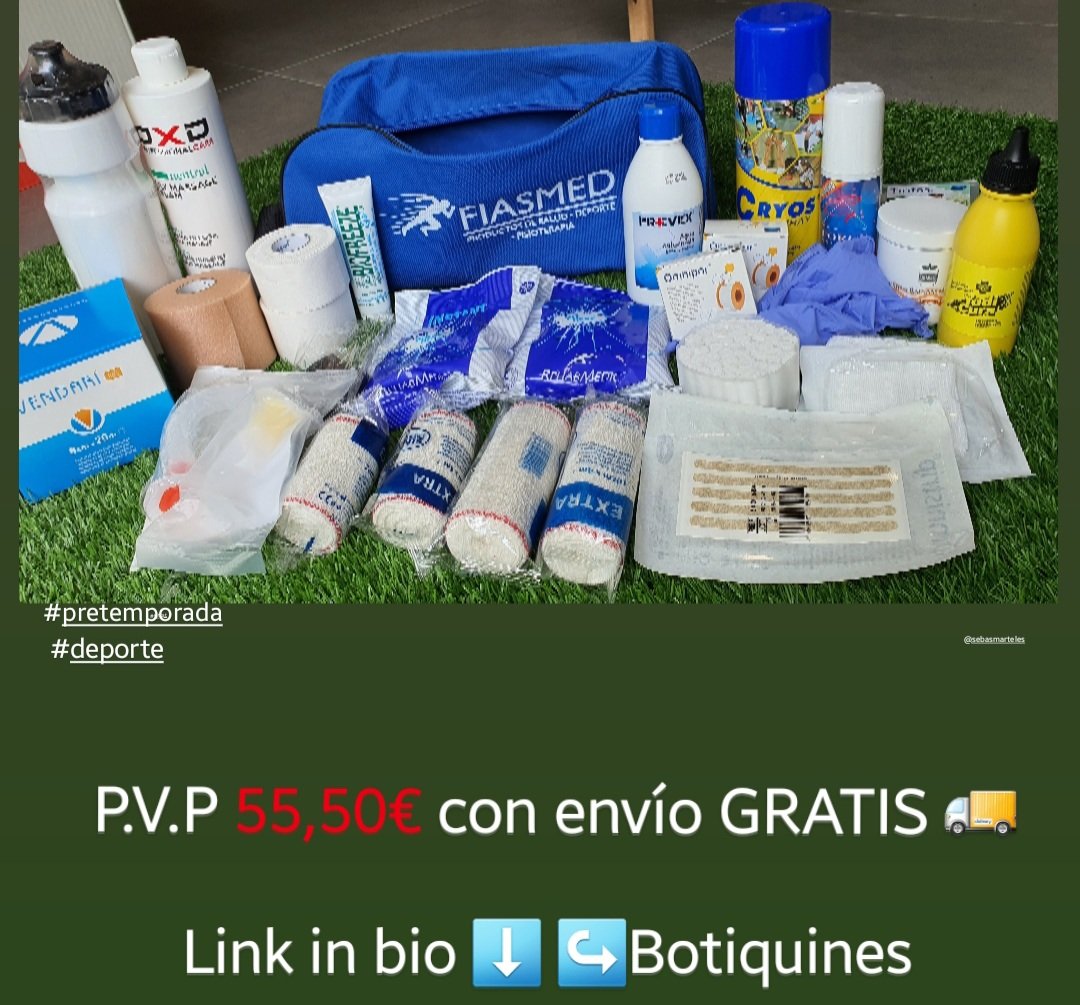 fiasmed's tweet photo. 🏋️‍♀️Ya preparando el material para todos los clubs en este nuevo inicio de temporada. Aquí link https://t.co/Q4V2Kh3BvH 
@Gol_Cat @FutbolCatalunya #futbol #pretemporada #PretemporadaGCF #deporte #sport #botiquin #sos #pic #PicOfTheDay #materialdepotivo #fisioterapia #rehabilitacion https://t.co/K3etH3fiky