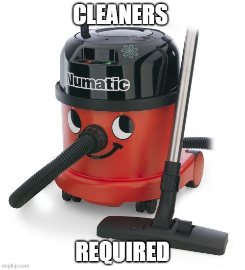 TravailDon's tweet photo. CALLING ALL CLEANERS!! 

We are looking for cleaners to work a 4 on 4 off 12 hour shift 6pm-6am starting tonight!! 

IF you are in a position to start tonight call me on 01302 363 811

https://t.co/koemGh4KRn https://t.co/d7TuE2Z7fx
