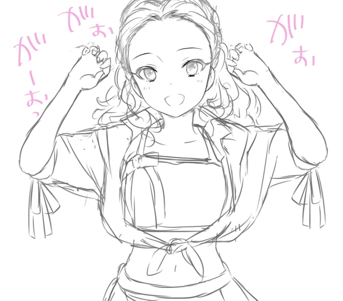 昨日らくがきした関ちゃんにまた手を入れつつ、色塗ろうかな…と思いながらも、もう眠い 