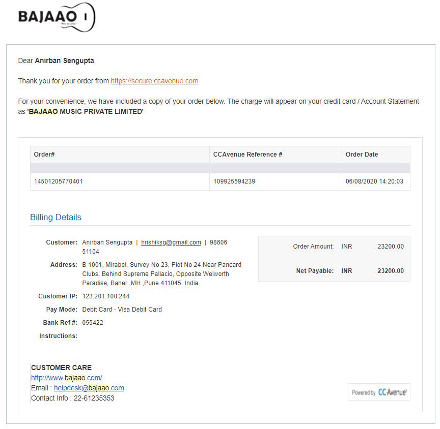 RishikSengupta's tweet photo. @bajaao I placed an order for Breedlove Discovery Concert Satin Bourbon Sitka Mahogany Acoustic Guitar on 6th August. The tracking information has not been updated on the portal and status still shows as 'Processing'. Request you for an update on the same please. SKU: BRE-DSC21O https://t.co/9xgwX8N2Xu