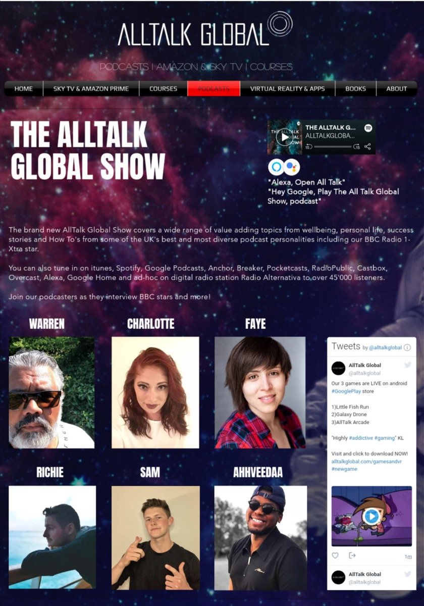 alltalkglobal's tweet photo. Some of the best presenters on an adventure sharing valuable information and real life stories. Official #podcast launch 28th August 2020!

https://t.co/dqOxMKhixb

Follow the #presenters
@catt_charlotte @warrenbeckwith @Richylightboy @tamsin_faye @AhhVeeDaa #samhart https://t.co/WvQIrzw3hF