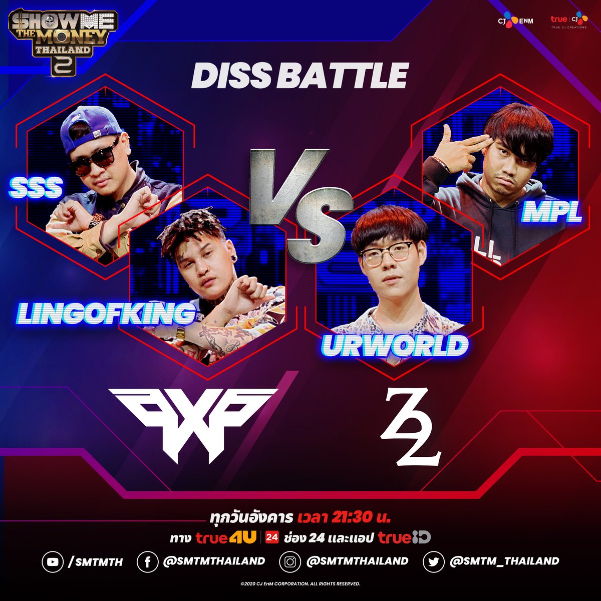 smtm_thailand's tweet photo. เปิดการแข่งขันในรอบ DISS BATTLE ด้วยการเจอกันระหว่างทีม PxP VS Z2
และพวกเขาคือตัวแทนการจับคู่แบบ 2:2 ระหว่าง "SSS / LINGOFKING VS URWORLD / MPL"
ดูย้อนหลังแบบ Uncensored ทาง TrueID ► https://t.co/O3BF5uN0qd
#SMTMTH2 #DISSBATTLE #TeamPxP #SSS #LINGOFKING #TeamZ2 #URWORLD #MPL https://t.co/Anr9VRmBxN