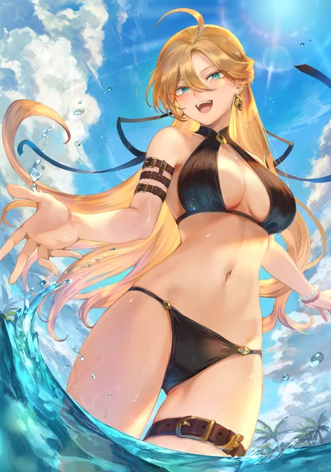 コハネちゃんの水着姿～～!!
#KaminArt 