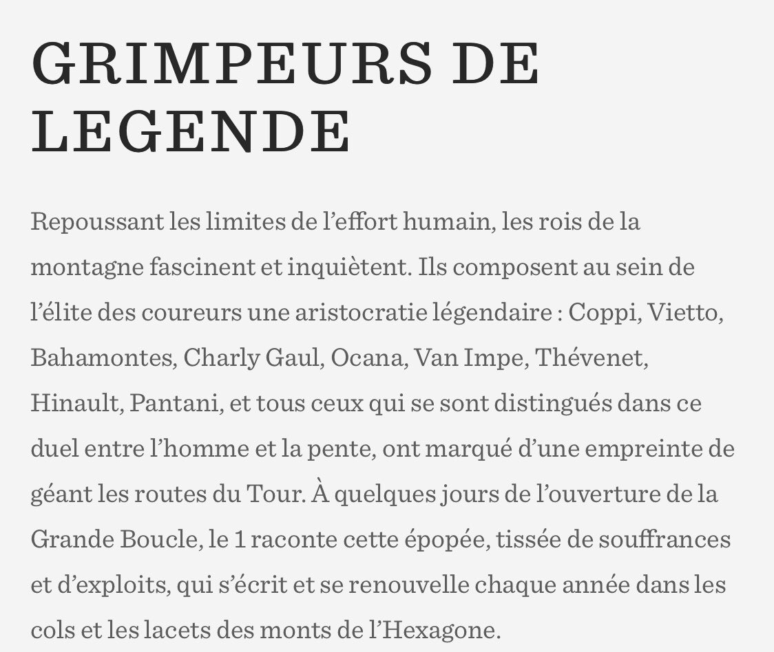AuziasLaure's tweet photo. Les grimpeurs de légende...en attendant le Tour... @Le1hebdo @ericfotto @SOLAReditions #guyroger https://t.co/oIqzHG0NTr… https://t.co/yMdULRchs2