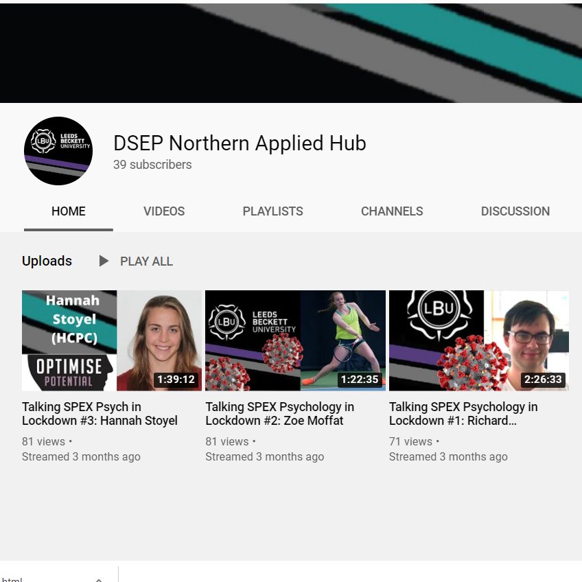 [11] We then provided a synthesised podcast review of our YouTube series ( https://www.youtube.com/channel/UCbme718LS53zrG1ugMuQYkg) "Talking SPEX Psych in Lockdown" where we spoke with  @HStoyel  @ZoeMoffatSP and  @RichSimpson_95  https://podcasts.apple.com/gb/podcast/talking-psych-podcast-8-pathways-professional-development/id1455345850?i=1000485796793