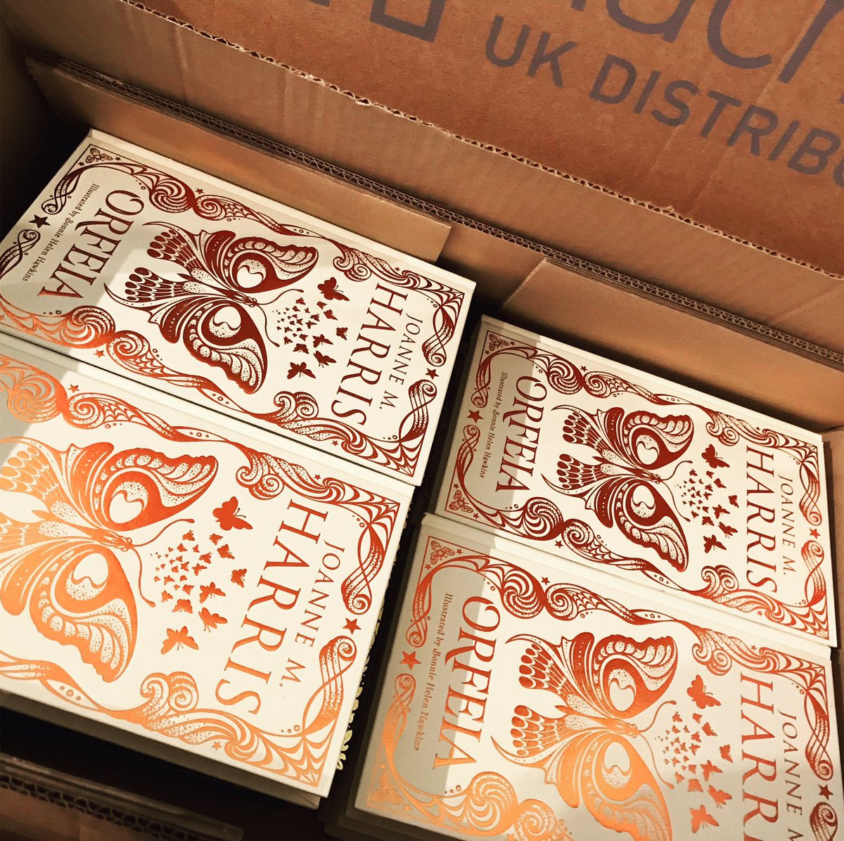 Joannechocolat's tweet image. My #ORFEIA copies have arrived! Follow and RT for the chance to win one (I’ll choose someone at random at midnight tonight)...