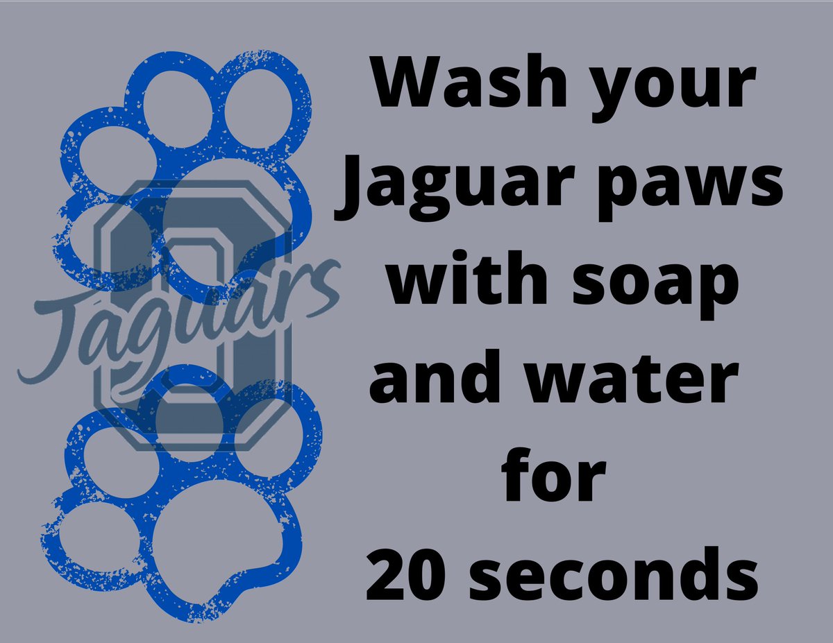 OJHSjags's tweet image. Don't forget to wash your hands regularly both at home and school!💙
¡Lávense las manos regularmente tanto en casa como en la escuela!
#OJHStars ✨ #ASDeveryONE