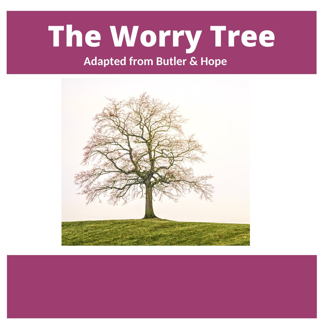 NorthorpeHall's tweet photo. Wellbeing Activity: It's normal to feel worried during this difficult and uncertain time, why not give our worry tree activity a go to see if some of your worries can be worked on or let go. #worrytree #wellbeing #mentalhealth https://t.co/j15jWUccme