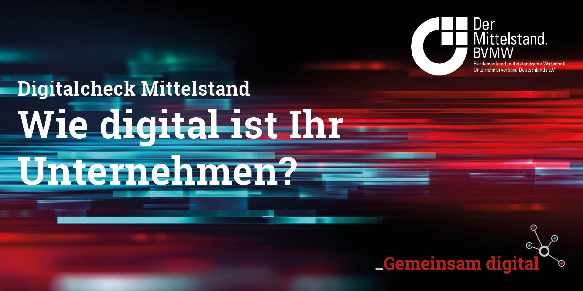 BVMWeV's tweet image. Mit dem #Digitalcheck in die Zukunft. Jetzt ausprobieren!
📌gemeinsam-digital.de/digitalcheck-m…
Der Digitalcheck Mittelstand kombiniert Praxiserfahrung mit #Wissenschaft. Als Produkt erhalten Sie individuelle Handlungsempfehlungen für Ihr Unternehmen! Projekt von @_GemeinsamDigit @unipotsdam