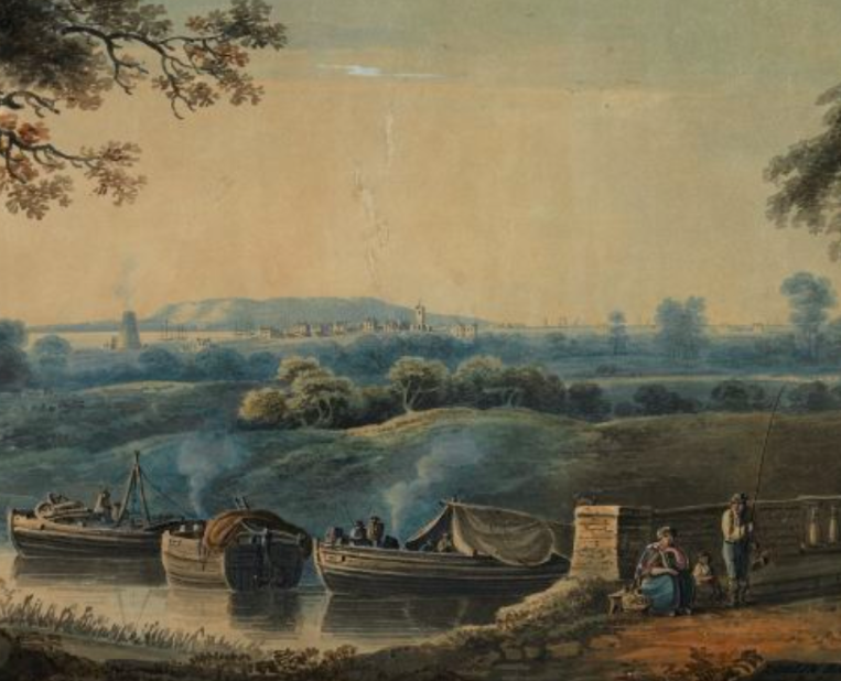 A nice view of the reclaimed strand in its early days, 1809.  http://onlinecollection.nationalgallery.ie/objects/8093/ringsend-and-irishtown-from-the-grand-canal-dublin?ctx=41b77783-311d-43ef-896c-c8f3238ed8ce&idx=5