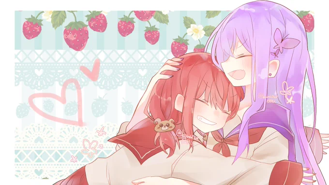 あいざわさんとぴかこさんのお2人を描かせて頂きました!動画とっても良きだった 