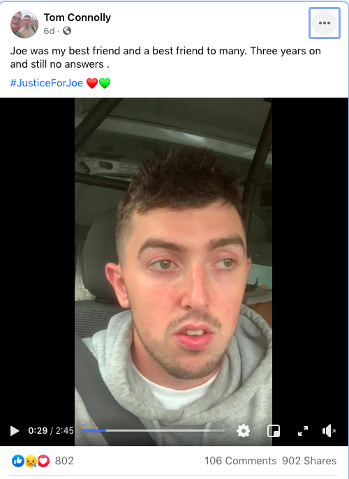 theirishworld's tweet photo. Friend’s powerful tribute to Joe Deacy goes viral @StColmcillesGAC @hertsgaa @IrishClubStAlbn @NeasdenGaels https://t.co/3M8L9xCVYW https://t.co/1hRheNxLsj