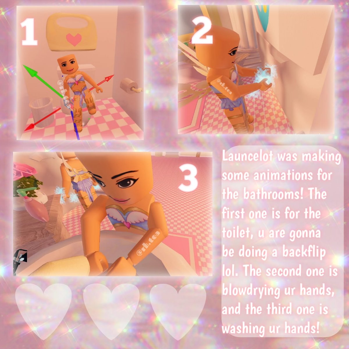 𝐑𝐨𝐲𝐚𝐥𝐞𝐇𝐢𝐠𝐡𝐓𝐞𝐚 On Twitter Some Animations That Launcelot92 Has Made On His Live Stream Itssiena3 Royalehigh Rhteaspill Game Roblox Robloxdev Aesthetic Girly Https T Co N5n8tlr8l1 - aesthetic lol roblox