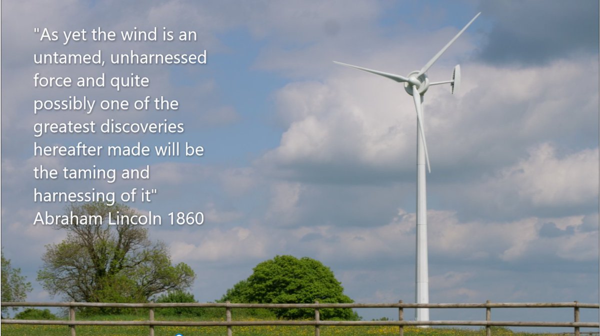 160 years on, plenty of wind being harnessed around the UK today! Our H15 Class IV is flying on the hills above Stroud #windturbines #britwind #H15 #renewableenergy #windyday #famousquotes #smallwindturbines