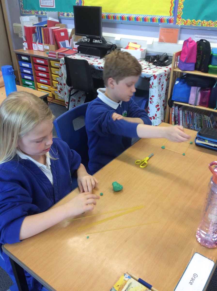 Fossoway_ps's tweet photo. P5/6 created 3D shapes today using spaghetti and plasticine. We focused on predicting the shape properties before building - faces, vertices and edges. #widermaths #Fossowayplayistheway https://t.co/4QCy2UjsP3