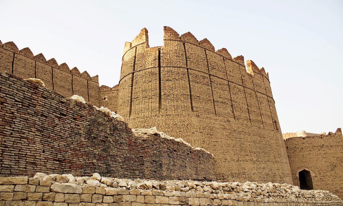 5. Design of LoopholesLoopholes are gaps in the walls which provide a protected spot for someone from inside the fort to shoot from.Unlike most loopholes, the loopholes in many forts in Sindh but especially at Kot Diji are extremely long.Why?(continued)