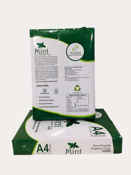 NainiPapers's tweet photo. "MINT" is the symbol of Indian ethos and lifestyle. Indian belief system consider mint to be pure and healthy.
Naini is proud to announce the launch of its premium segment copy paper for our new generation. Mint is both safe and joy to use.
#copierpaper https://t.co/D4bqEdp6jU