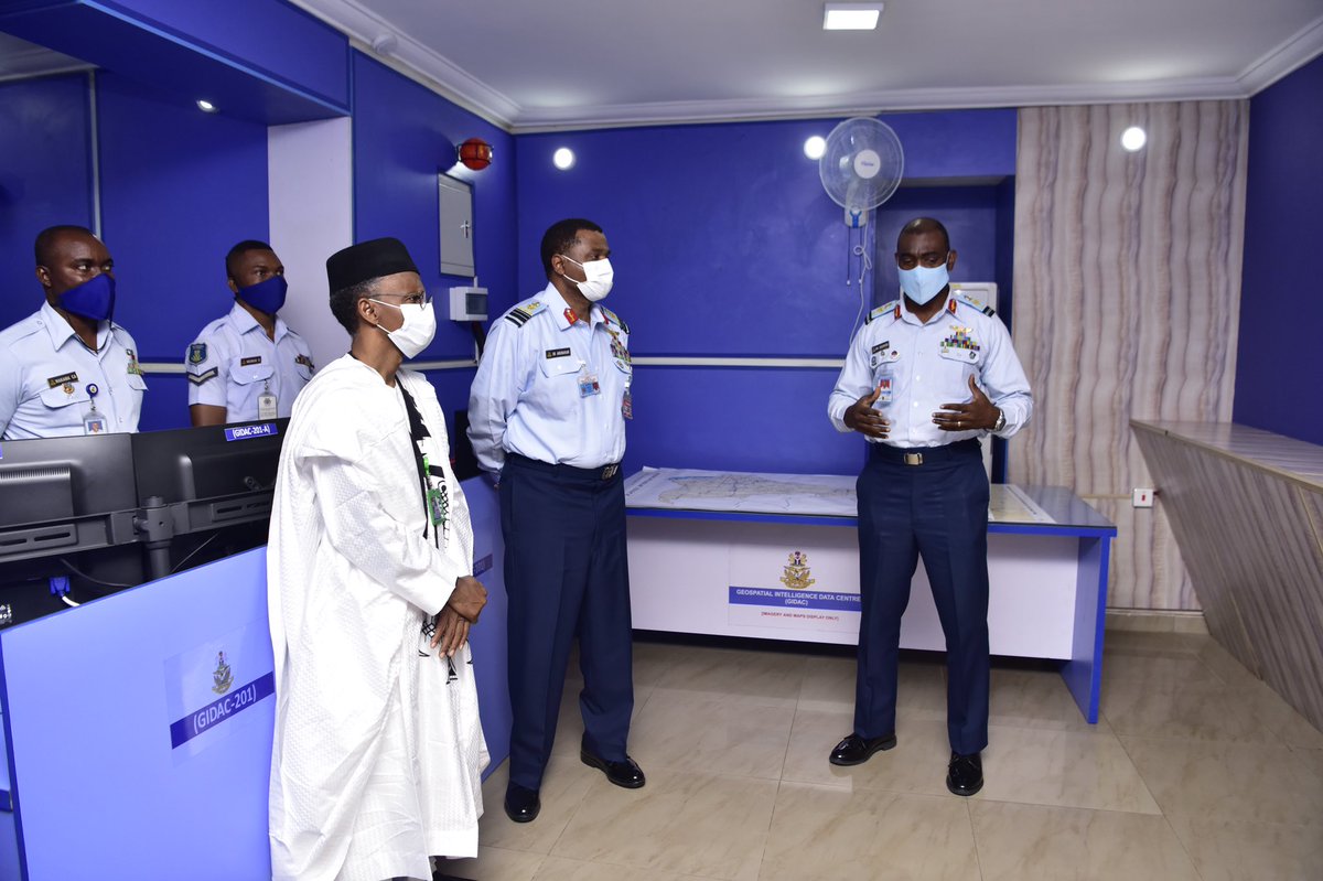 GovKaduna's tweet photo. Governor Nasir Ahmad @elrufai visited the Chief of Air Staff, @CAS_AMSadique at his office this morning. The Governor received updates on the efforts of the @NigAirForce to curb banditry in Kaduna State. https://t.co/jSfAmaW3su