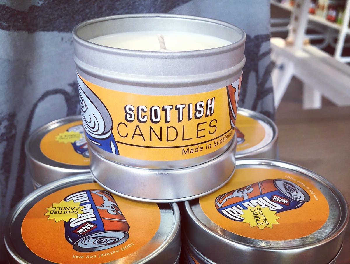 BornScotland's tweet photo. For months we’ve dreamt of Buckie and Brew candles, and today our dreams came true thanks to Cheryl Jones Designs 
It’s been a joy collaborating with Cheryl to bring this idea to life - we are just in love with her work 🕯🏴󠁧󠁢󠁳󠁣󠁴󠁿 💜🧡 https://t.co/2eAOgfKLFg