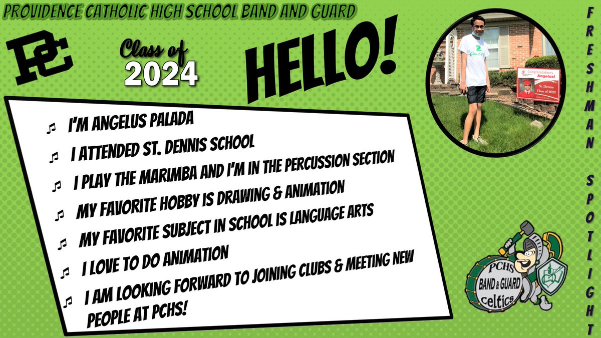 provi_band's tweet photo. Introducing our newest Marching Celtics and Color Guard. Let’s get to know some of them! So happy to have them be a part of our family. #marchingceltics https://t.co/CgBme5EOjh