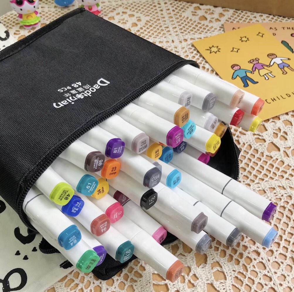 7663SELECTED's tweet image. มาแล้วค่าปากกาไฮไลท์ 48 สีปังๆปุริเย่เซ็ทละ 200 บาทเท่านั้นค่าได้ปากกาพร้อมกระเป๋าน้า 🌷🌈🌼✨