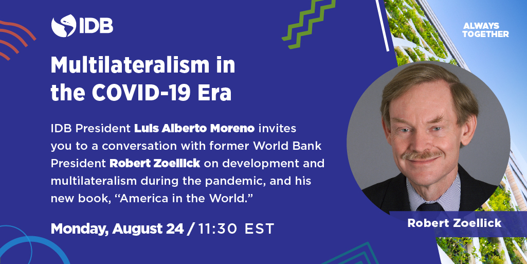 Join us for a conversation with IDB President, @MorenoBID, and former @WorldBank...