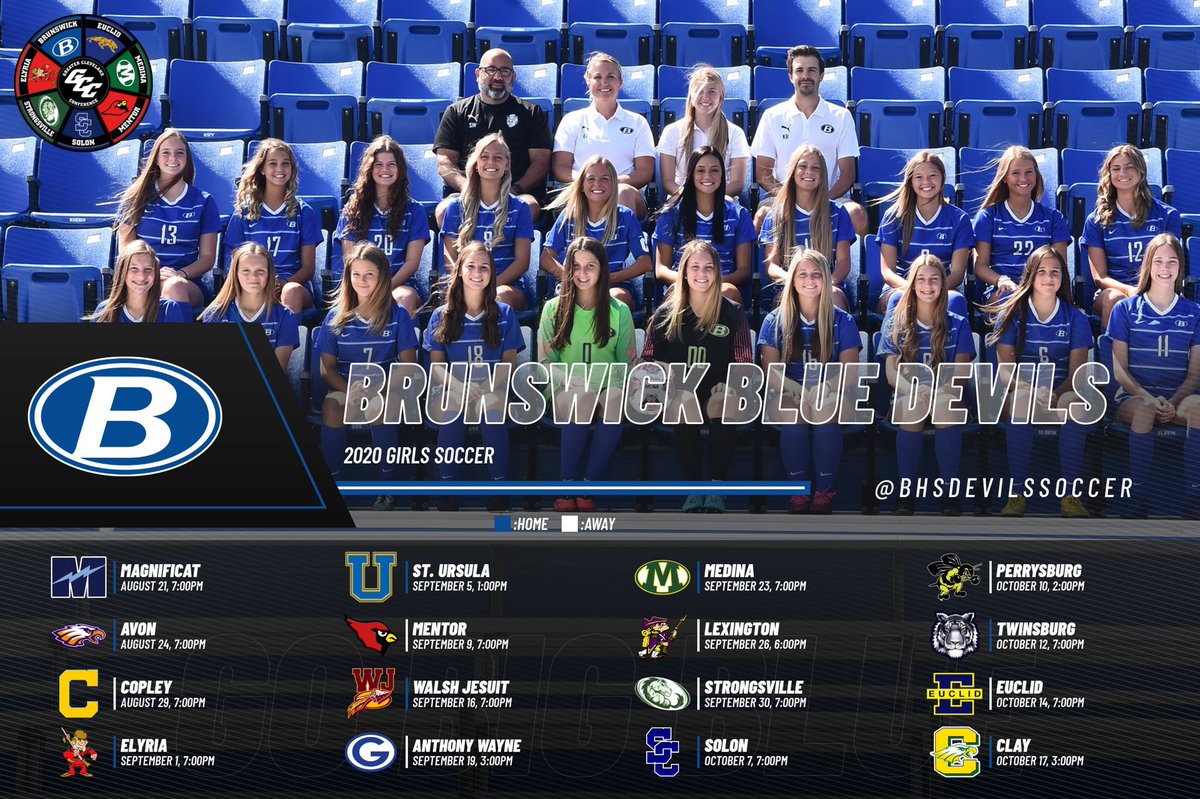 BHSGoBigBlue's tweet photo. ⚽️ Good luck @BHSDevilsSoccer as they open their 2020 season tonight vs. @MagsHSAthletics at Brunswick Auto Mart Stadium (JV-5pm, Varsity-7pm) #GoBigBlue https://t.co/UZaQfajY6A