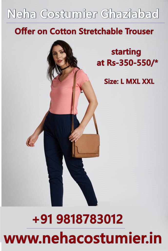 📢Cotton Strechable Trouser📢
👉 Neha Costumier

✔ Unique Design of Trouser
✔ Best Quality 
✔ Affordable Price

🤙 +91 9818783012
🌐 nehacostumier.in

#pants #fashion #dress #blouse #jeans #style #ootd #skirt #shoes #celana #shirt #tshirt #jacket #pantsmurah #clothes