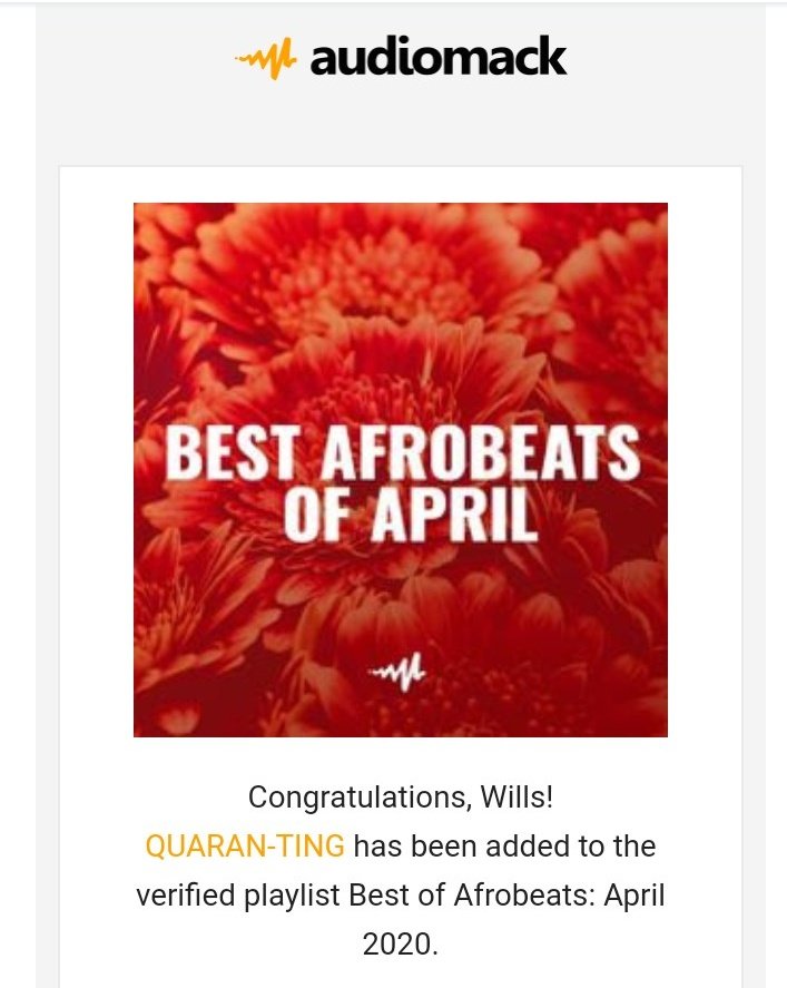 willsayo's tweet photo. Shout out to @audiomackafrica for playlisting #QuaranTing from the #PackRules EP.
Go check out the playlist🔥
Best of Afrobeats: April 2020 by Audiomack Africa via @audiomack https://t.co/pQikGWoygr
We Dey Vibe by Audiomack Africa via @audiomack https://t.co/dznW6jokPc https://t.co/62QHGLFsa8