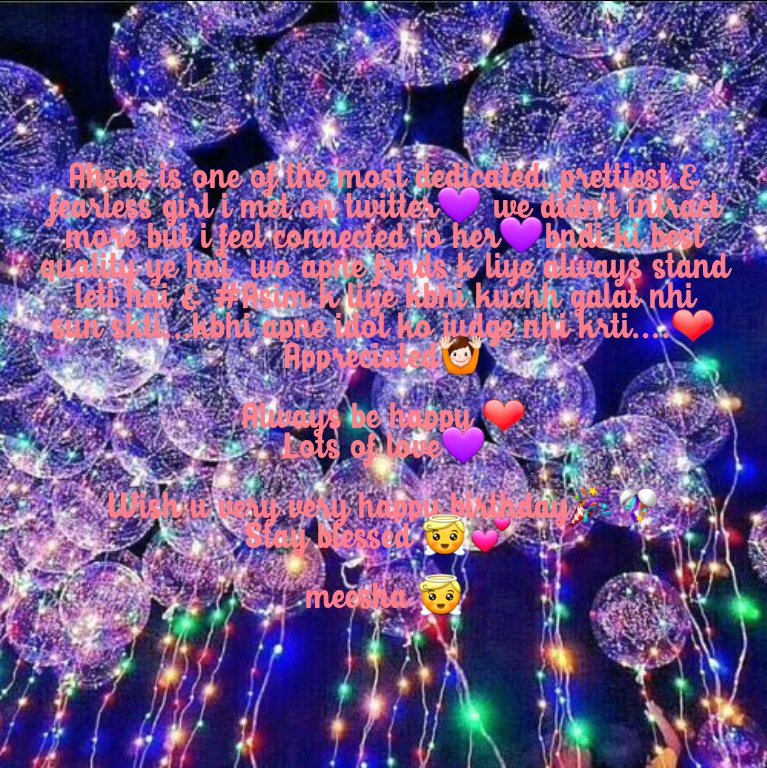  @i_sanam_  #HBDAhsas 