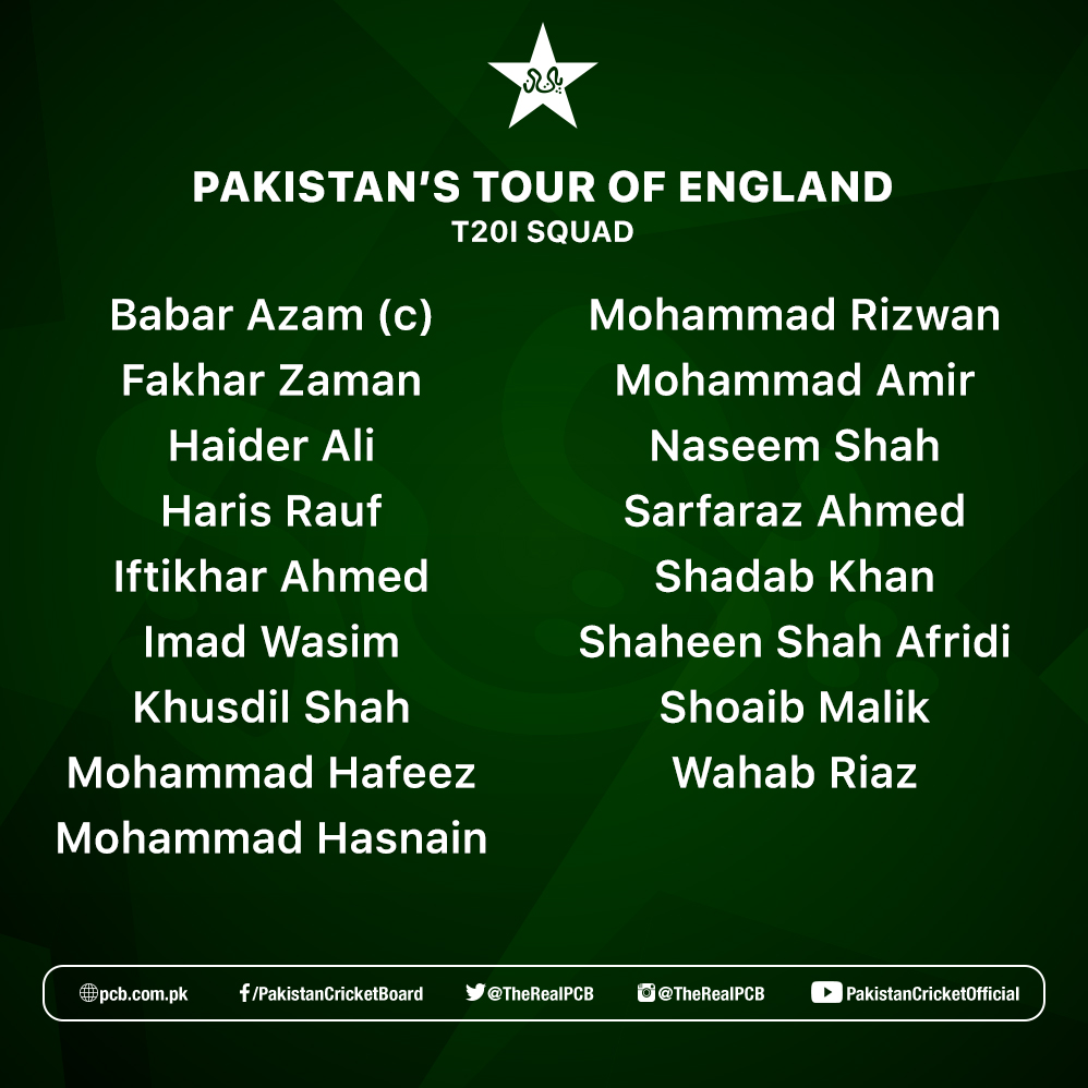 Pcb Media Pakistan Shortlist 17 Players For England Tis T Co Yzipcpm2az Pcb Media Pakistan Shortlist 17 Players For England Tis T Co Yzipcpm2az