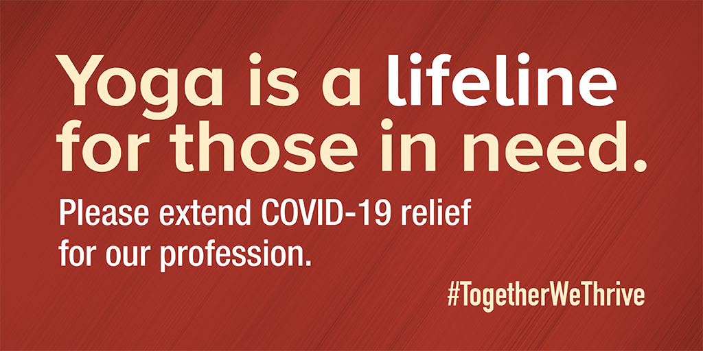 judev's tweet photo. .@daveformaine I urge you to extend COVID-19 unemployment compensation benefits and small business relief to the thousands of yoga professionals across America. #TogetherWeThrive #YogaAlliance https://t.co/Xym48lZY6y