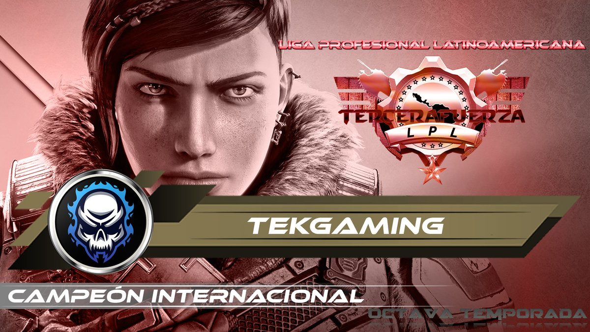 DeporteDigitalH's tweet photo. Felicitamos al equipo internacional @TekGamingLATAM  por su campeonato dentro de la TERCERA FUERZA de la Liga Profesional Latinoamericana de Gears Of War 5.
ROSTER OFICIAL:
TEK lSPART4N
TEK chavisos 
TEK MODOC
TEK Nyxz 
TEK Hypeersz
TEK iCuija
TEK SpitFire https://t.co/fH0DuIQrXL