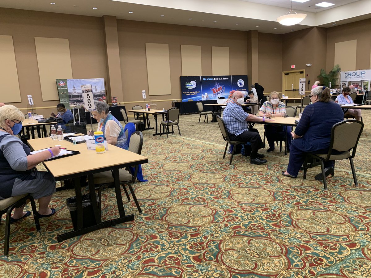 gofconference's tweet photo. Marketplace II is going on at #STC #GOF in #FrenchLickIndiana and we are excited to grow #GroupTravel #Tourism... shoutout again to #USTours and #AndersonMadisonCounty Visitors Bureau for your partnership! https://t.co/6SXBgHx2wZ