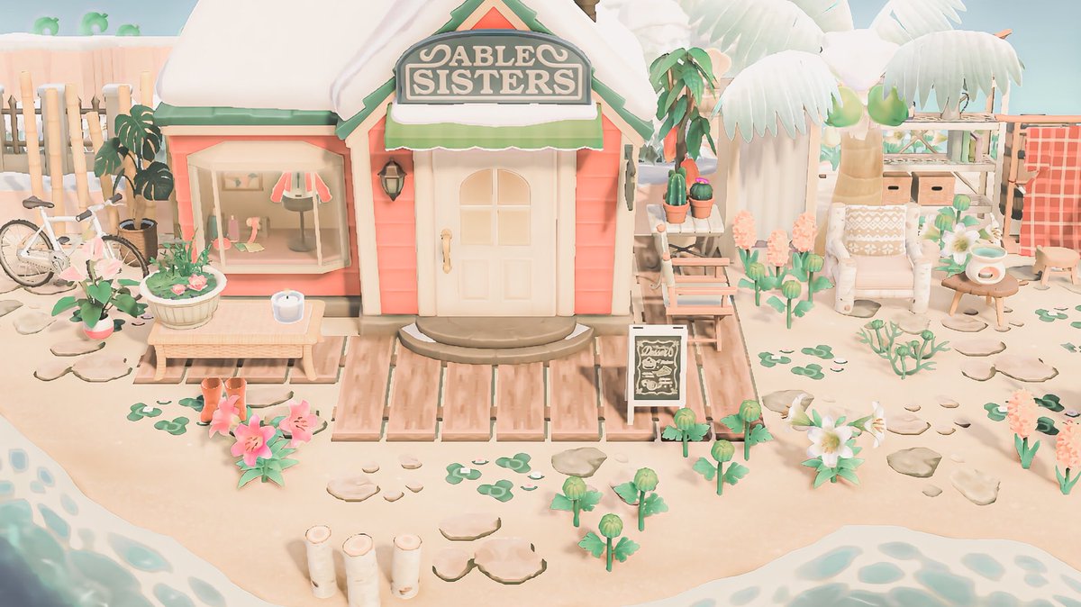 stagiselle's tweet photo. ⠀⠀⠀⠀⠀
🌺 able sisters turn their
     store into a beach getaway . . .
⠀⠀⠀⠀⠀
⠀⠀⠀⠀⠀#acnh #どうぶつの森 
⠀⠀⠀⠀⠀ https://t.co/i0rUL0J4R9