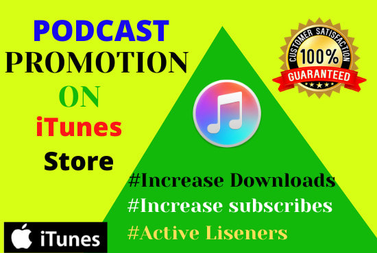* **Podcast Promotion Service***
Do you want to #promote your #Podcast to get more listeners and downloads?

WE Will Provide your podcast By Real People and Bring it High Ranking in #iTunesStore

Do you need any project marketing and promotion?