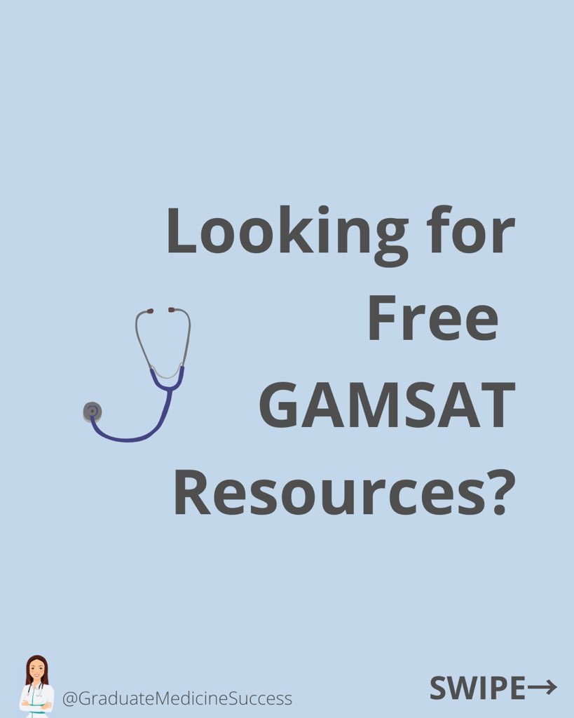 gradmedisuccess's tweet photo. Preparing for GAMSAT? Check out the Free GAMSAT Resources Master List on my website👌

Link: https://t.co/KEoHPlWToL

#GAMSAT #GradMed #GraduateEntryMedicine #GraduateMedicine #GradMedicine https://t.co/zX4CeT5rfd