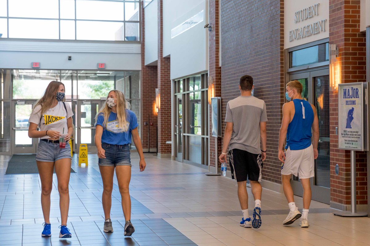 SDState's tweet photo. Happy Friday, Jackrabbits! Looking for something to do today or this weekend?
We have plenty of opportunities for you to stay engaged on and off campus. ๐ฐ๐๐
Check this out: https://t.co/6Fl3AhERcx
Have a great and SAFE weekend! #JacksRBack #JacksForAll #NewJacks20 https://t.co/oY4UYdJ3Hx