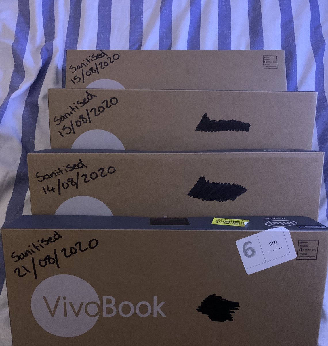 4 brand new laptops ready for our returning client <a href="/WomenOutWest2/">Women Out West</a> 

They all come set up with 1 year free Microsoft Office 365.

Adding to the computers we have already supplied recently