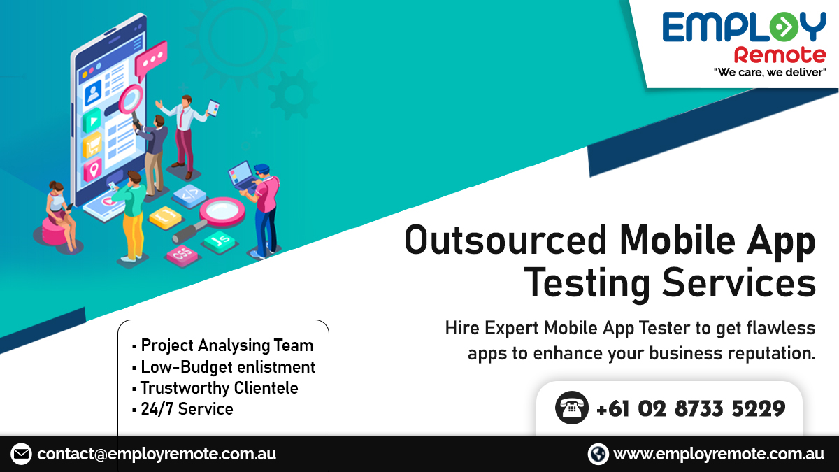 Hire a remote mobile app tester to assure the quality of your mobile app.

Our Mobile app testing experts will test your mobile application and find out the potential bugs or vulnerabilities from your app and help you deploy it safely.

Hire Now: bit.ly/3iYGAbG