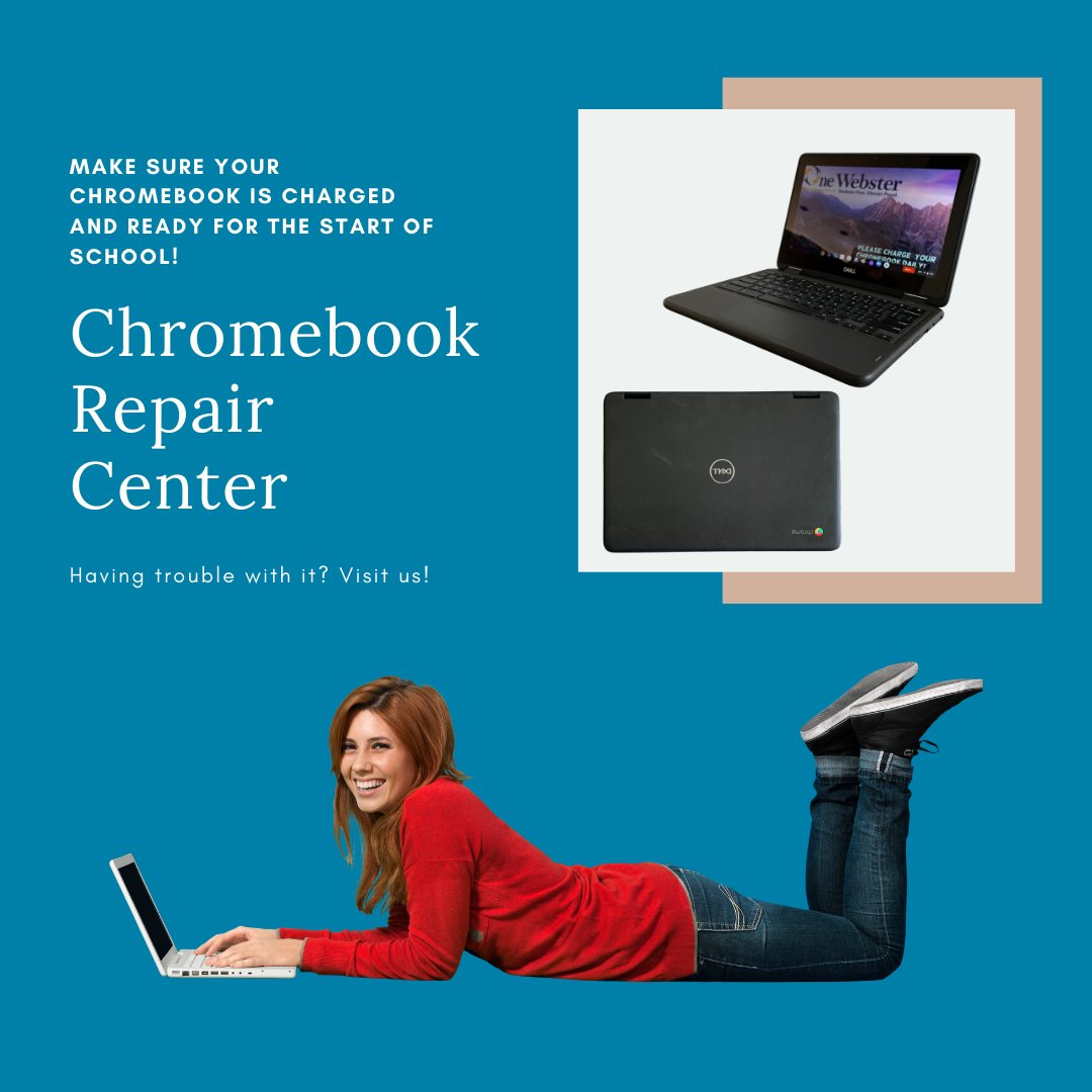 WCSDProud's tweet photo. Chromebook Repair Center open Mon, Wed &amp; Fri, 9-11AM behind @WillinkTitans (follow signs) thru Fri, Aug 28. The repair center will reopen @SchroederHS Sept 8: Mon, Tues &amp; Thurs, 7:30AM- 3:30PM; Wed, 11AM- 7PM; &amp; Fri, 8AM- 2PM. Families may also call 265-6400, ext 2 for support. https://t.co/DgMxysbhim